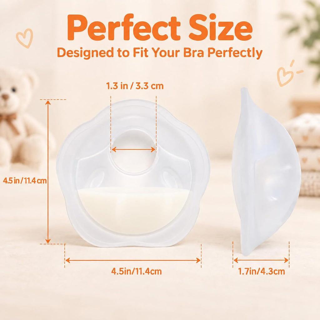 2pcs Milk Collectors for Breastfeeding Silicone Breastmilk Catcher