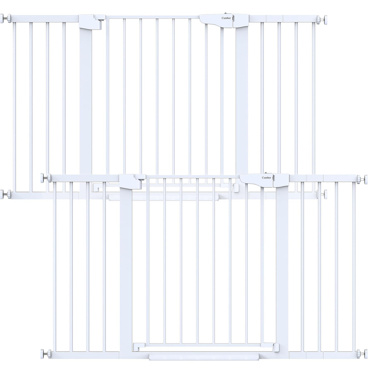 Cumbor 30-46" Baby Gate for Stairs, Auto Close Dog Gate for the House Black