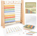 Abacus for Kids Math, Wooden Abacus, Counting Toys for Math Manipulatives