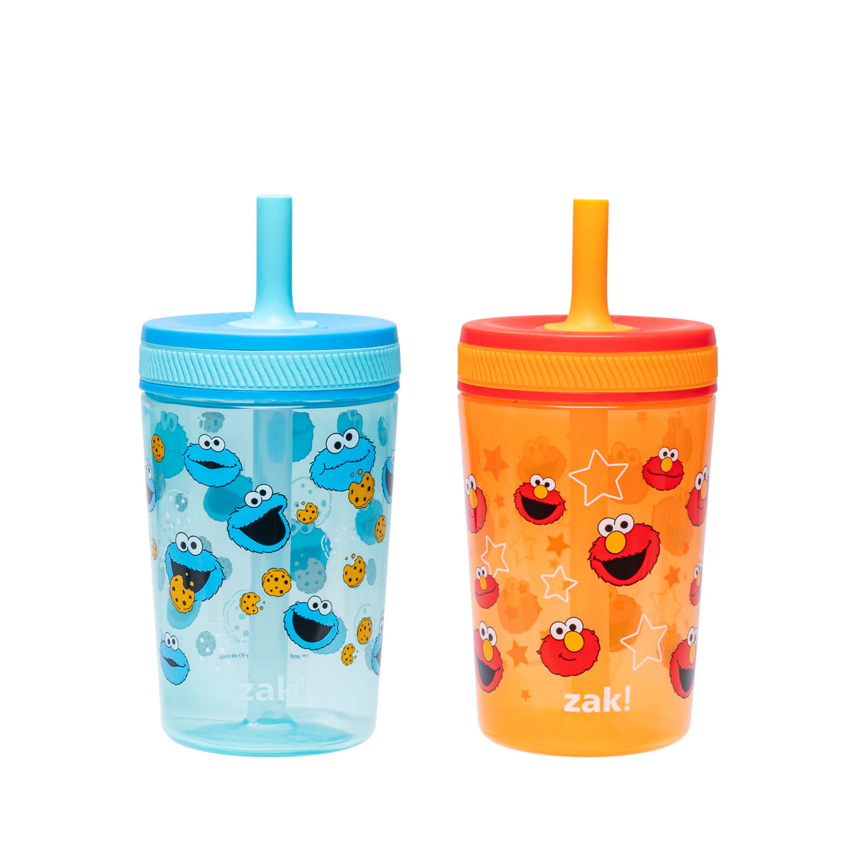 Zak Designs Ms. Rachel Kelso 15oz Leak-Proof Toddler Straw Cups, 2-Pack