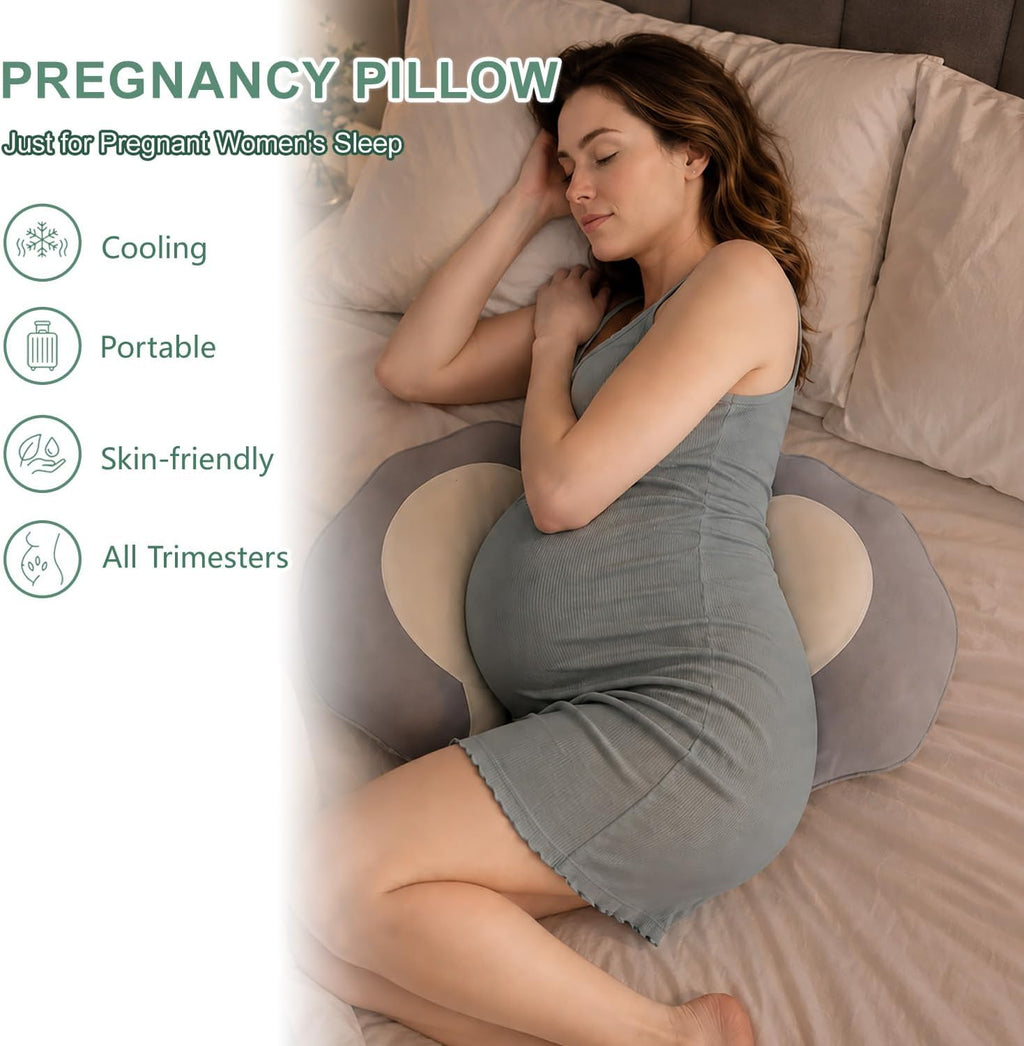 Pregnancy Pillow for Sleeping Cooling Wedge Maternity Body Pillow