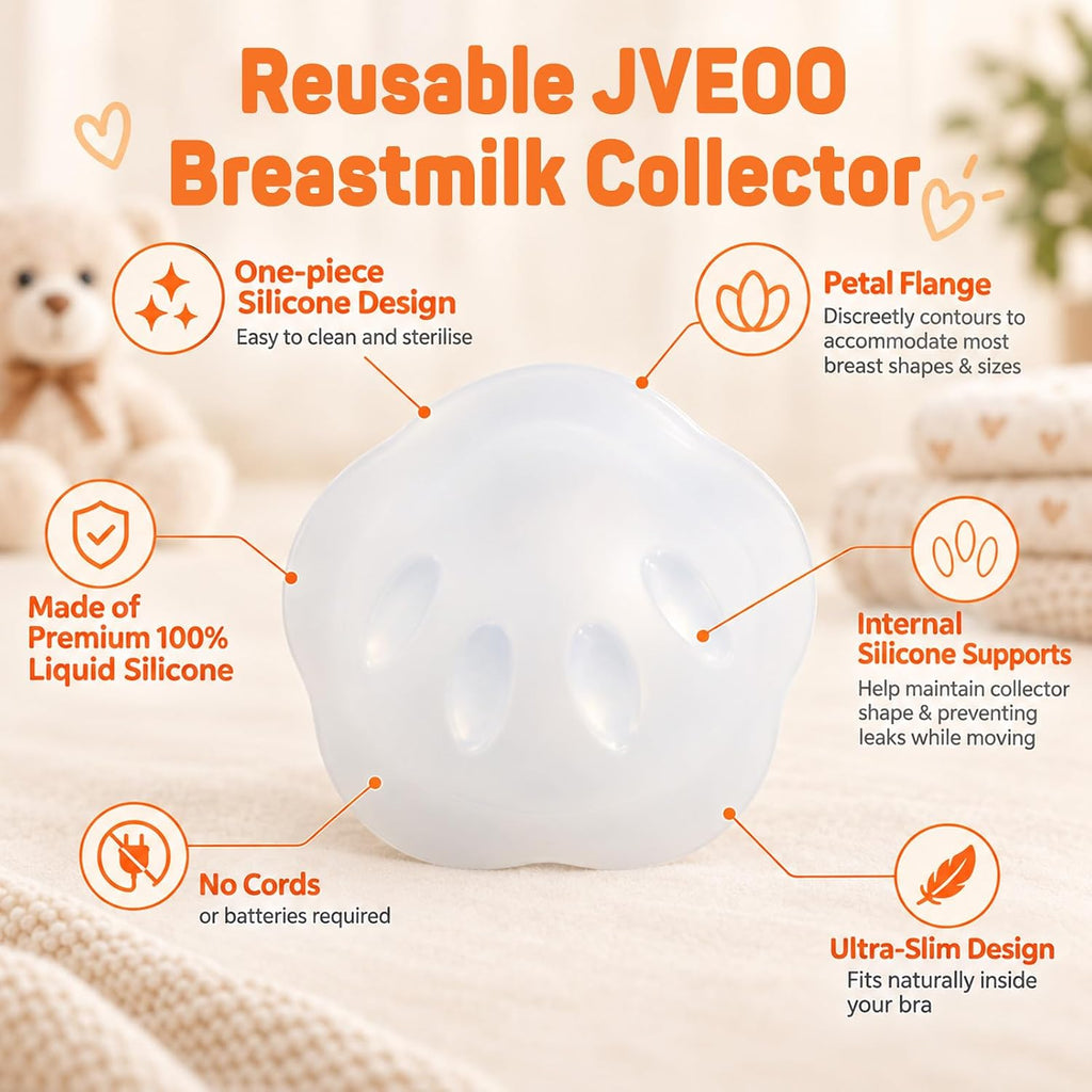 2pcs Milk Collectors for Breastfeeding Silicone Breastmilk Catcher