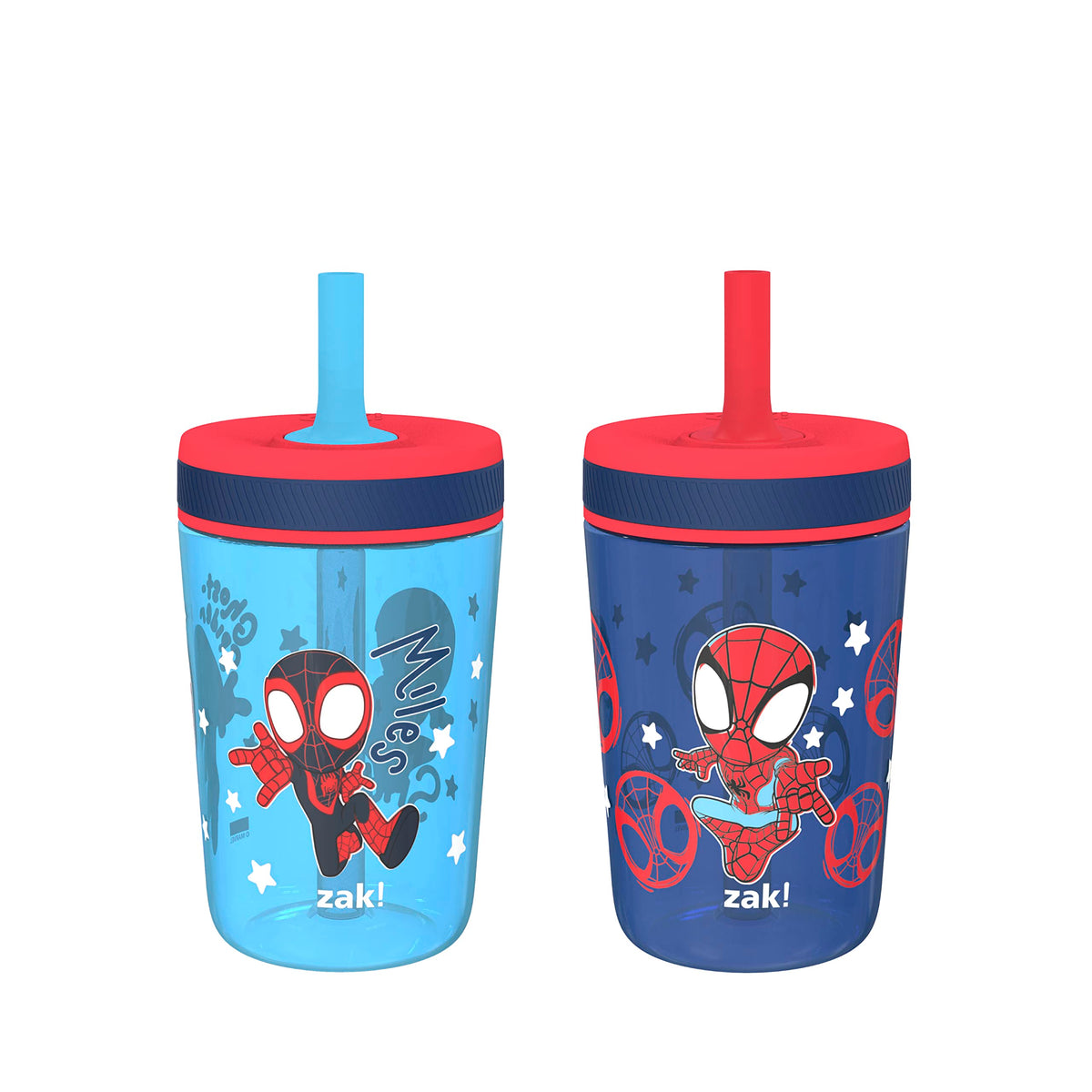 Zak Designs Ms. Rachel Kelso 15oz Leak-Proof Toddler Straw Cups, 2-Pack