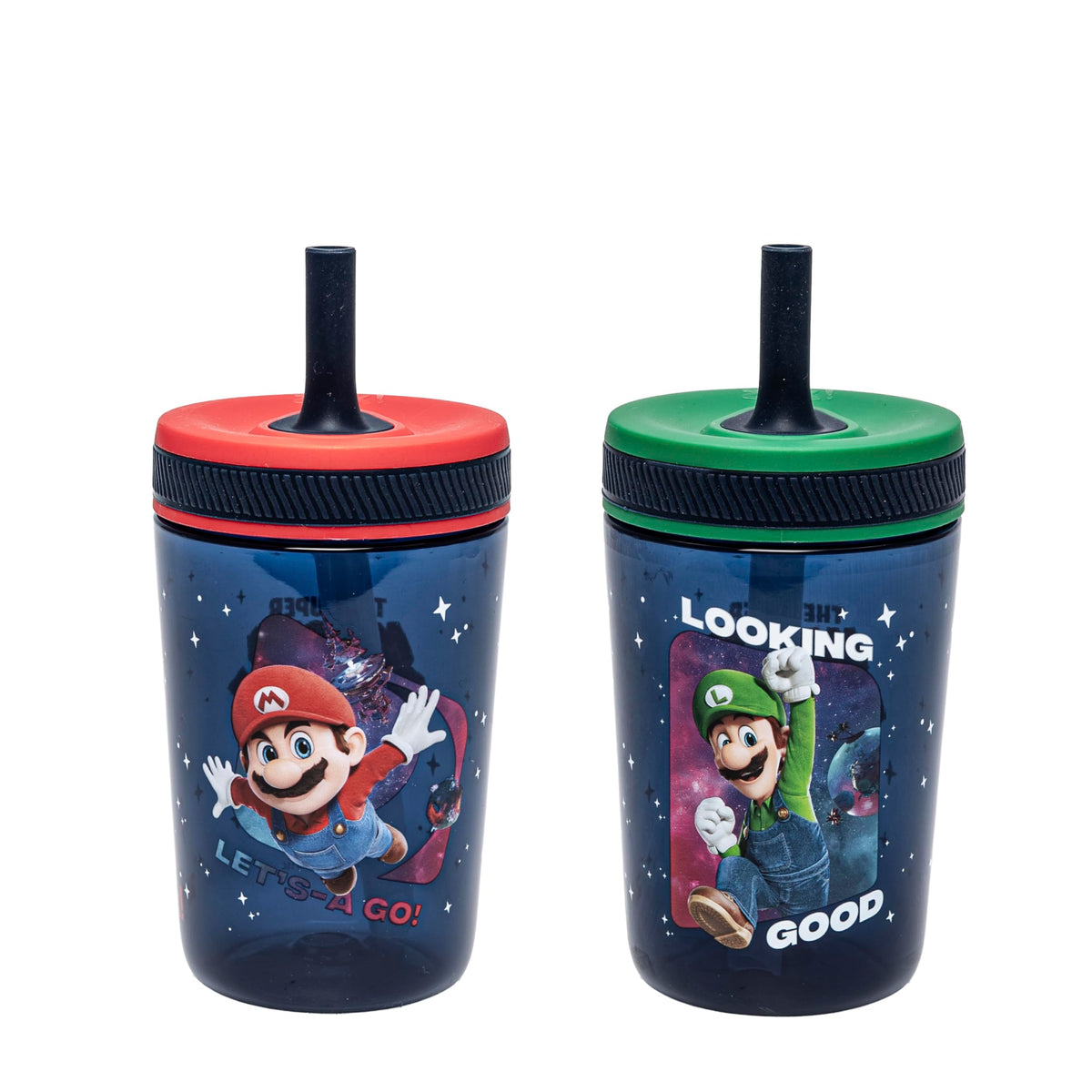 Zak Designs Ms. Rachel Kelso 15oz Leak-Proof Toddler Straw Cups, 2-Pack