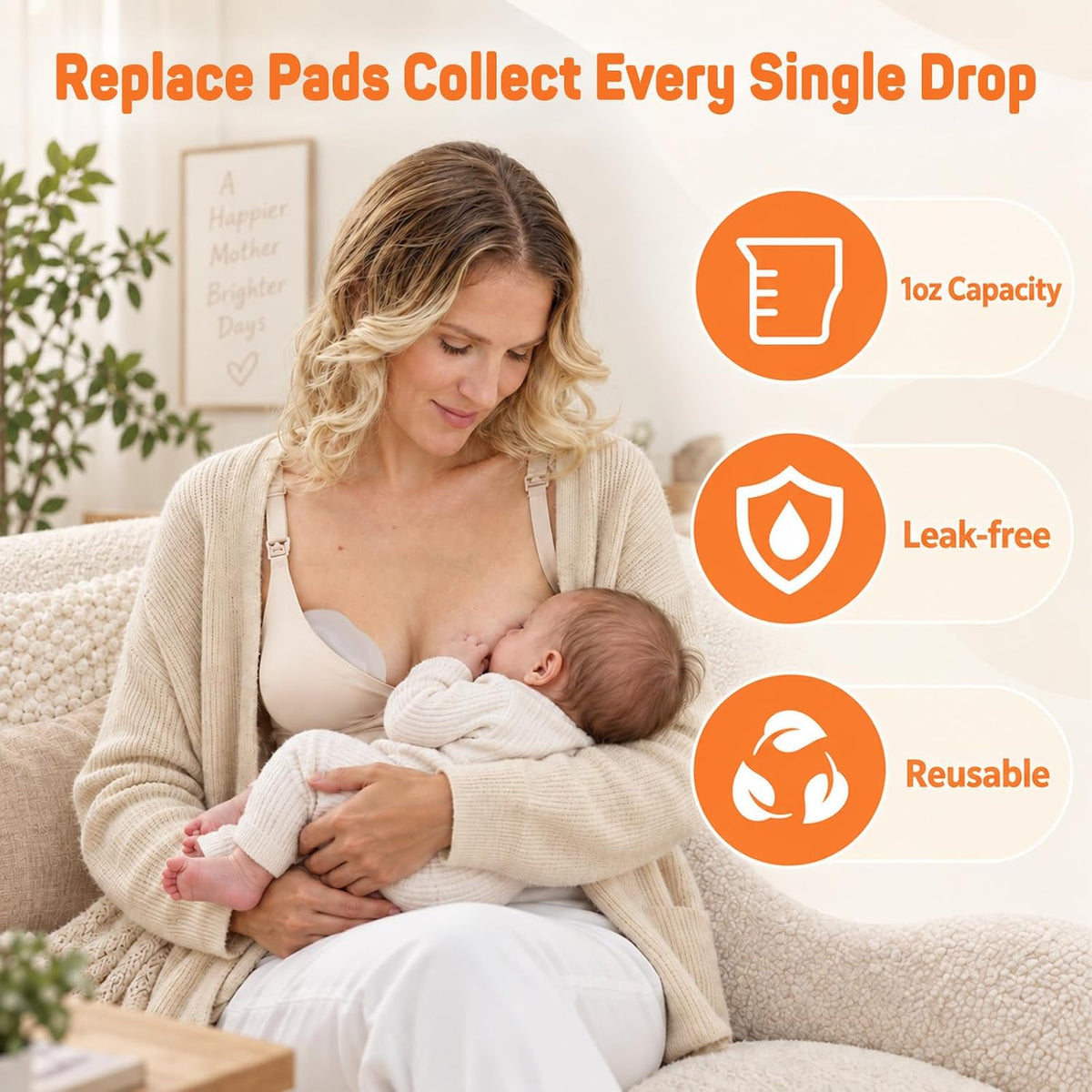 2pcs Milk Collectors for Breastfeeding Silicone Breastmilk Catcher
