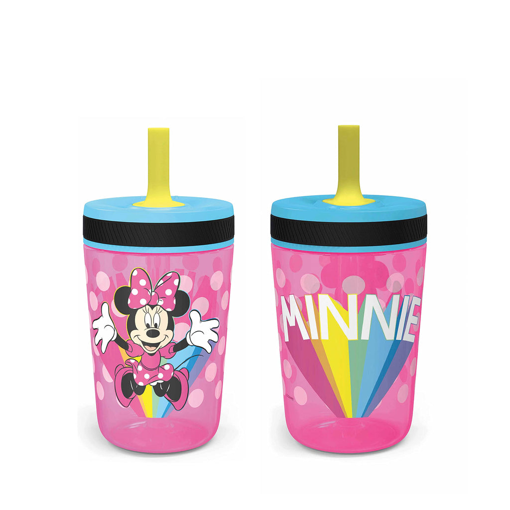 Zak Designs Ms. Rachel Kelso 15oz Leak-Proof Toddler Straw Cups, 2-Pack
