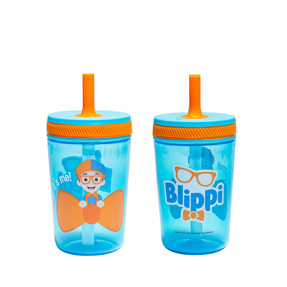 Zak Designs Ms. Rachel Kelso 15oz Leak-Proof Toddler Straw Cups, 2-Pack