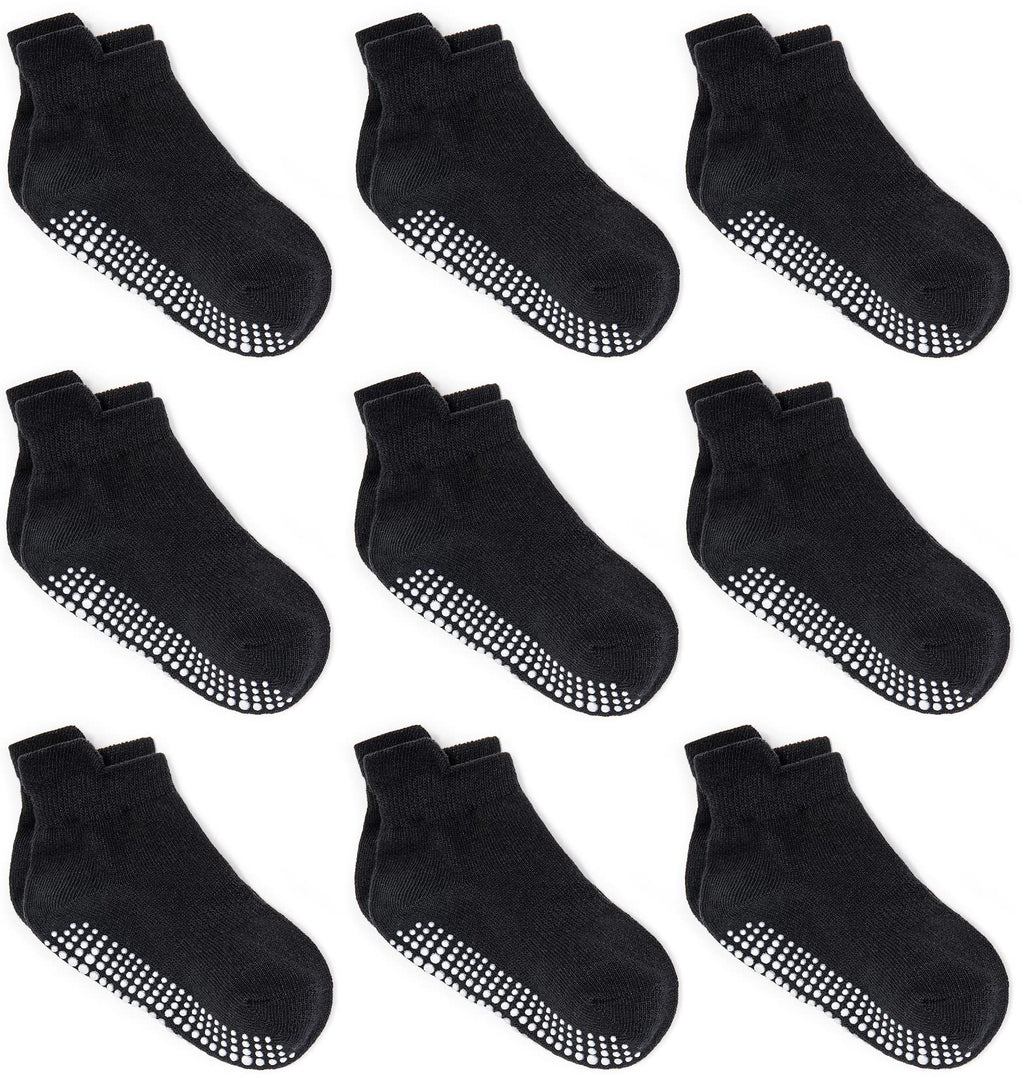 ZAPLES Baby Non Slip Grip Ankle Socks with Non Skid Soles for Infants Toddlers Kids Boys Girls